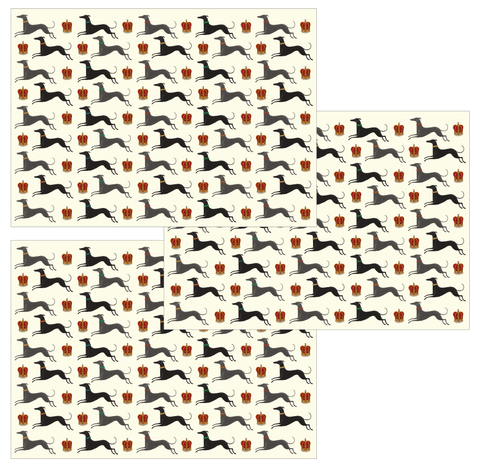 Hound & Crown Set of 3 Wrapping Paper
