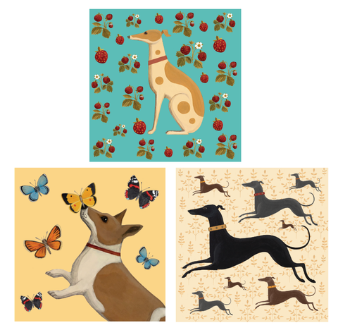 Who Let The Dogs Out Set of 6 Cards