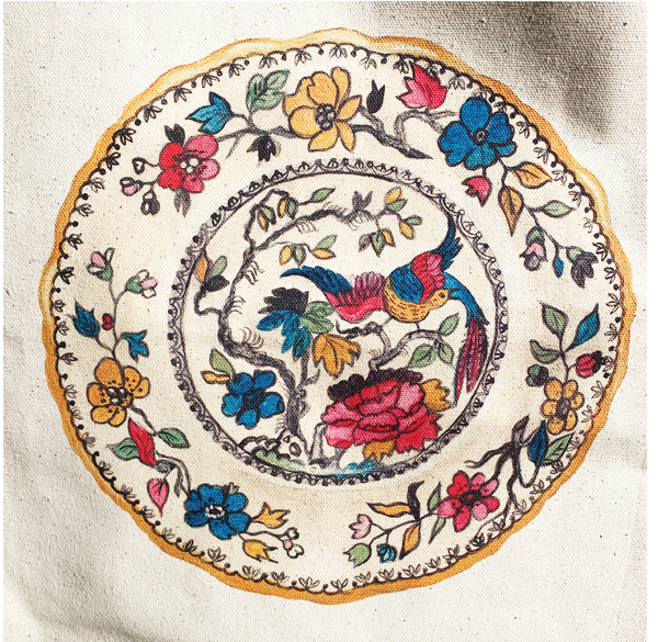 Detail of Dog & Dome Grannie's Plate Apron