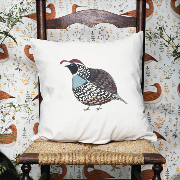Quivering Quail Cushion