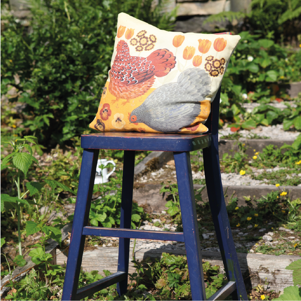 Tiptoe on the Tulips Cushion