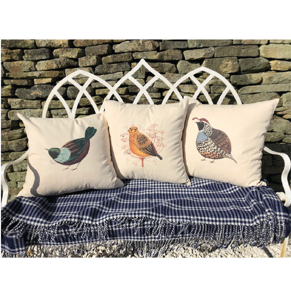 Quivering Quail Cushion