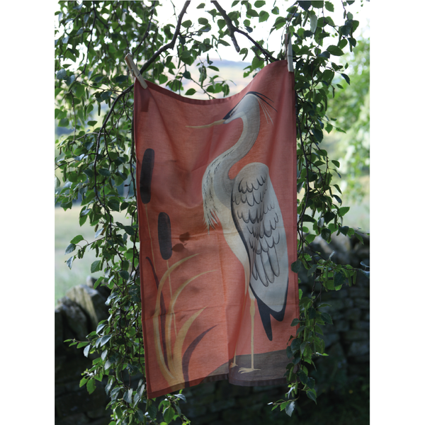 Limited Edition Heavenly Heron Tea Towel
