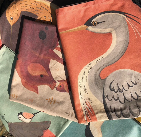 Dog & Dome Tea Towel