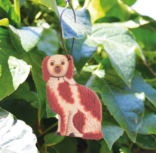 Dog & Dome Printed Spaniel Wooden Decoration