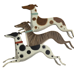 Large Dog Hand Painted by Catriona Hall
