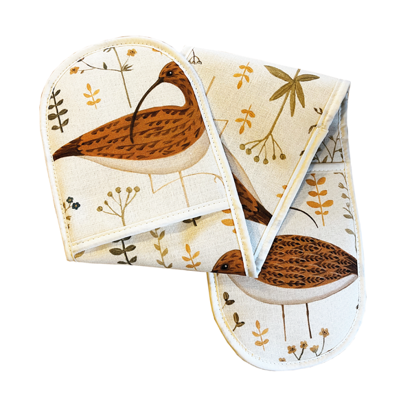 Limited Edition Curlew Double Oven Gloves