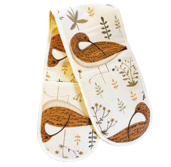 Limited Edition Curlew Double Oven Gloves