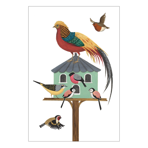 Dawdling on the Dovecote Tea Towel