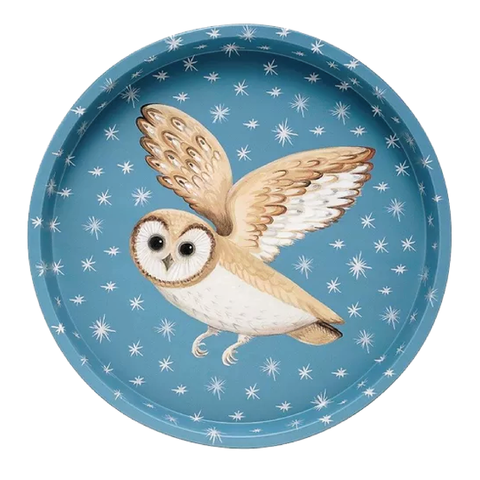 Owl Tin Tray
