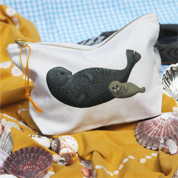 Seals on a Sandbank Wash Bag