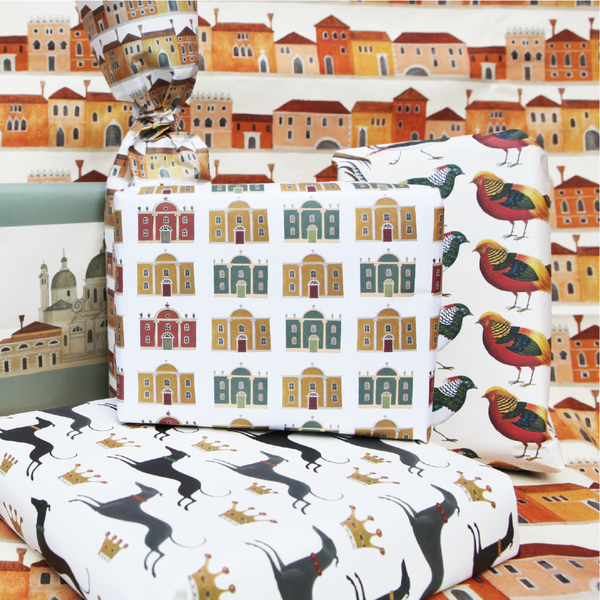Pheasant, Venice and Folly Set of 3 Wrapping Paper