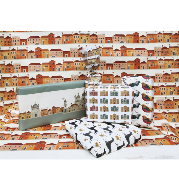 Pheasant, Venice and Folly Set of 3 Wrapping Paper