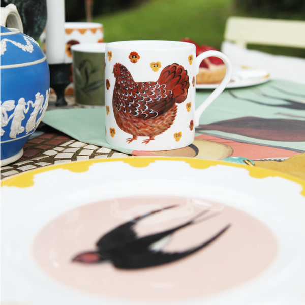 Set of Four Swooping Swallow Plates Bundle