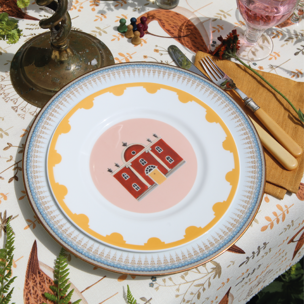 Set of Four Flora's Folly Plates | Dog & Dome